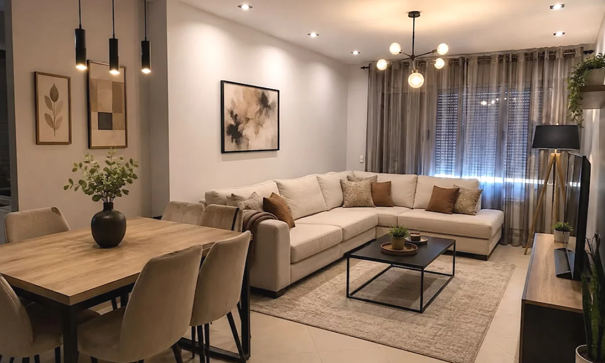 Shtepi me qera Apartament ne Tirane, 2+1, Mobilimi E mobiluar, Pagesa 70,000  Leke.
