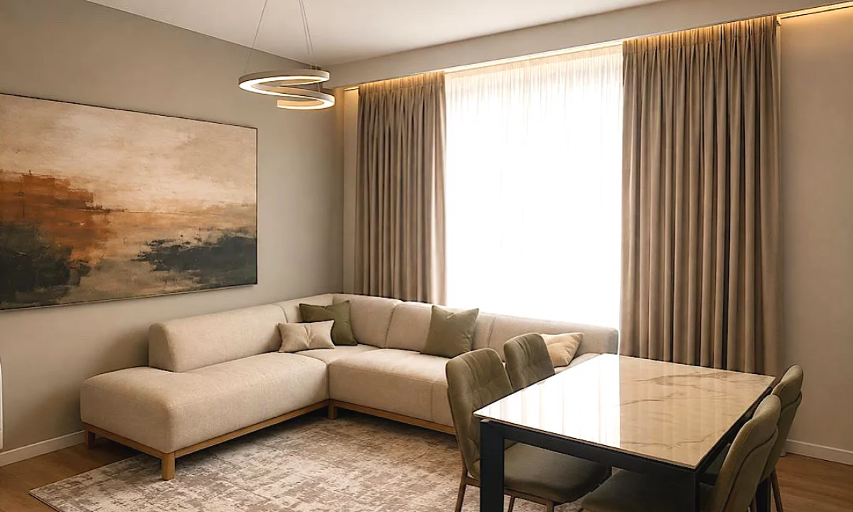 Shtepi me qera Apartament ne Tirane, 1+1, Mobilimi E mobiluar, Pagesa 60,000  Leke.