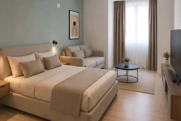Apartament 1+1 me Qera Ish Tregu Elektrik (ID R1137) Tirane