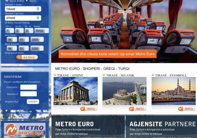 Sherbime Udhetimi dhe Transporti ne Tirane - 100 