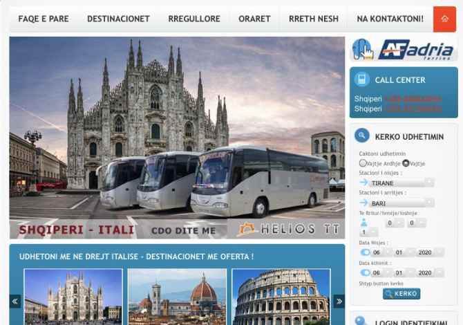 Sherbime Udhetimi dhe Transporti ne Tirane - 100 