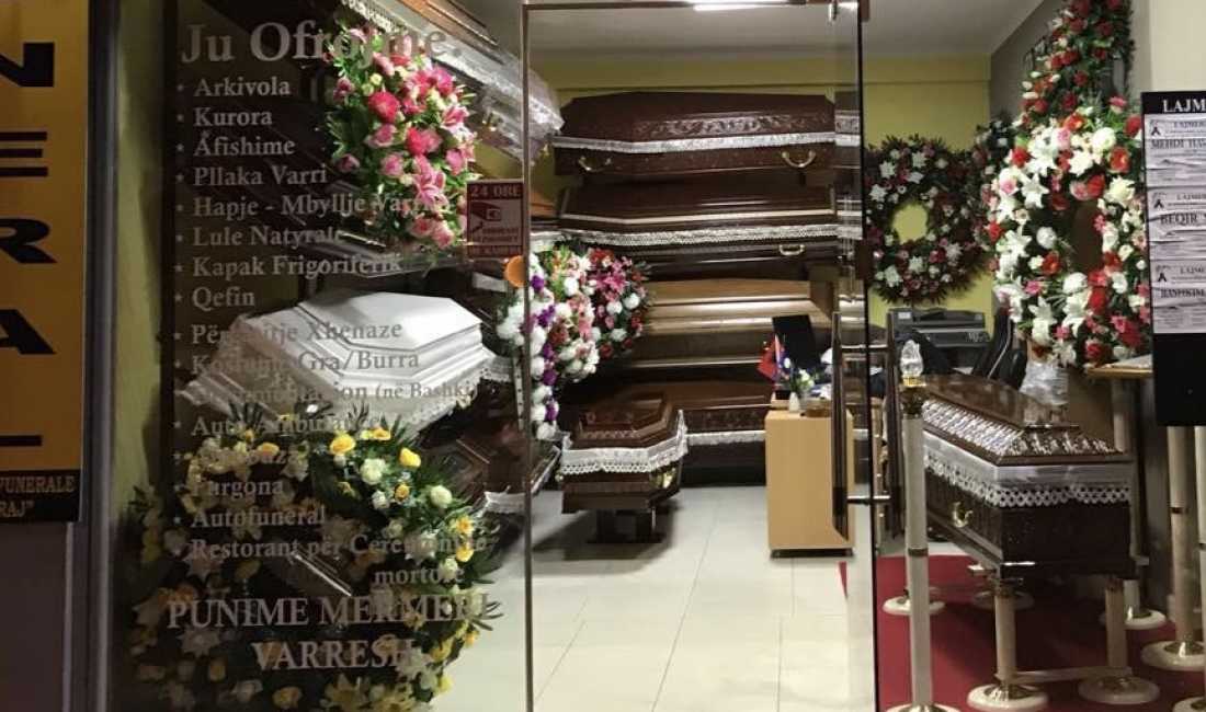 Agjensi Funerale ofron sherbim per Transport funeral, Kapak Frigoriferik, Kurora, Autofuneral, Restorant