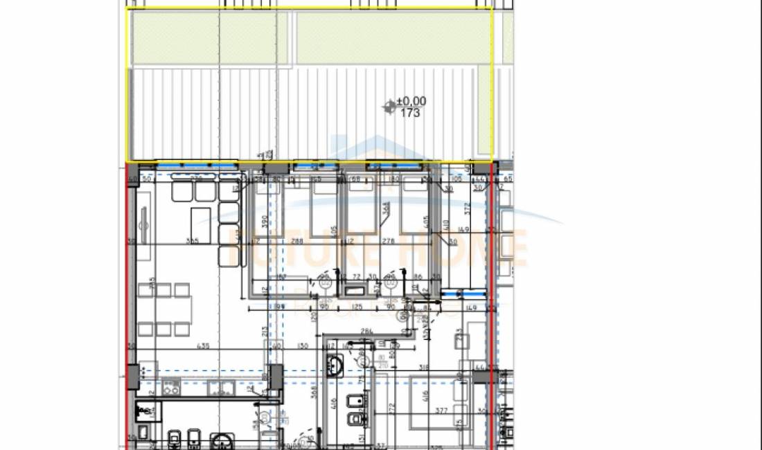 Shtepi ne shitje Apartament ne Tirane, 3+1, Mobilimi Bosh, pa mobiluar, Pagesa 271,278  Euro.