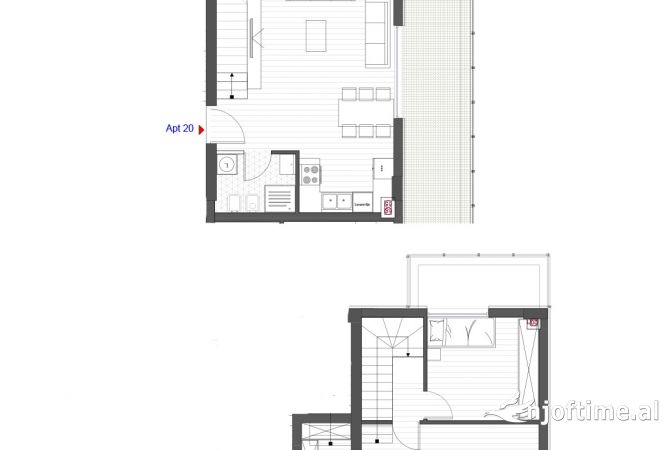 Duplex (2 storey house) for sale in Tirana 2+1, Emty