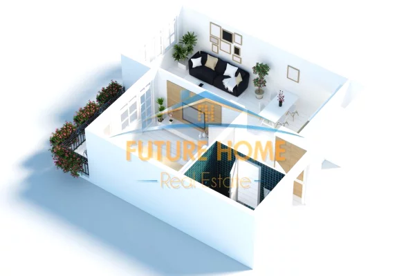 Shtepi me qera Apartament ne Tirane, 1+1, Mobilimi Bosh, pa mobiluar, Pagesa 500  Euro.