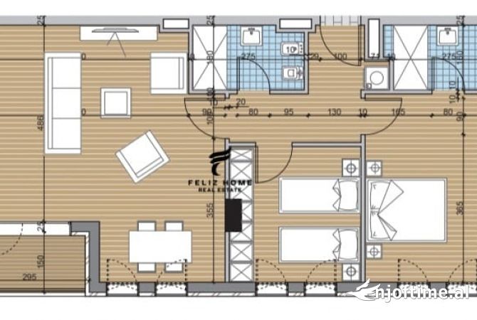 SHITET APARTAMENT 2+1 UNIVERS CITY 120.000 EURO