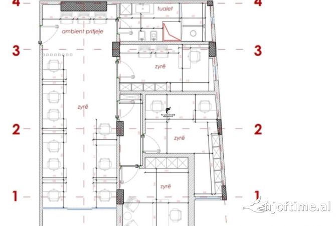ZYRE ME QERA 120 M2 PRANE TVSH 1.700 EURO