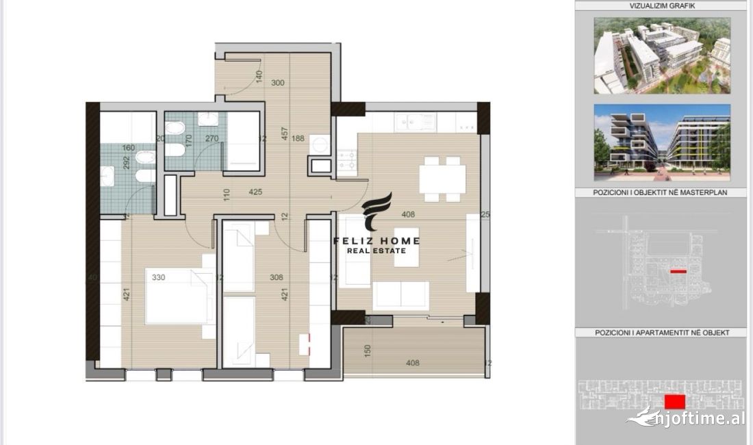 Shtepi ne shitje Apartament ne Tirane, 2+1, Mobilimi Bosh, pa mobiluar, Pagesa 115,000  Euro.