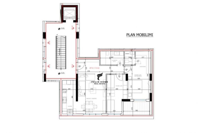 SHITET APARTAMENT 2+1 RRUGA E ELBASANIT 220.000 EURO