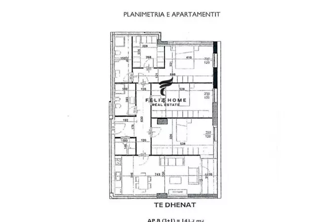 Shtepi ne shitje Apartament ne Tirane, 3+1, Mobilimi Bosh, pa mobiluar, Pagesa 425,000  Euro.
