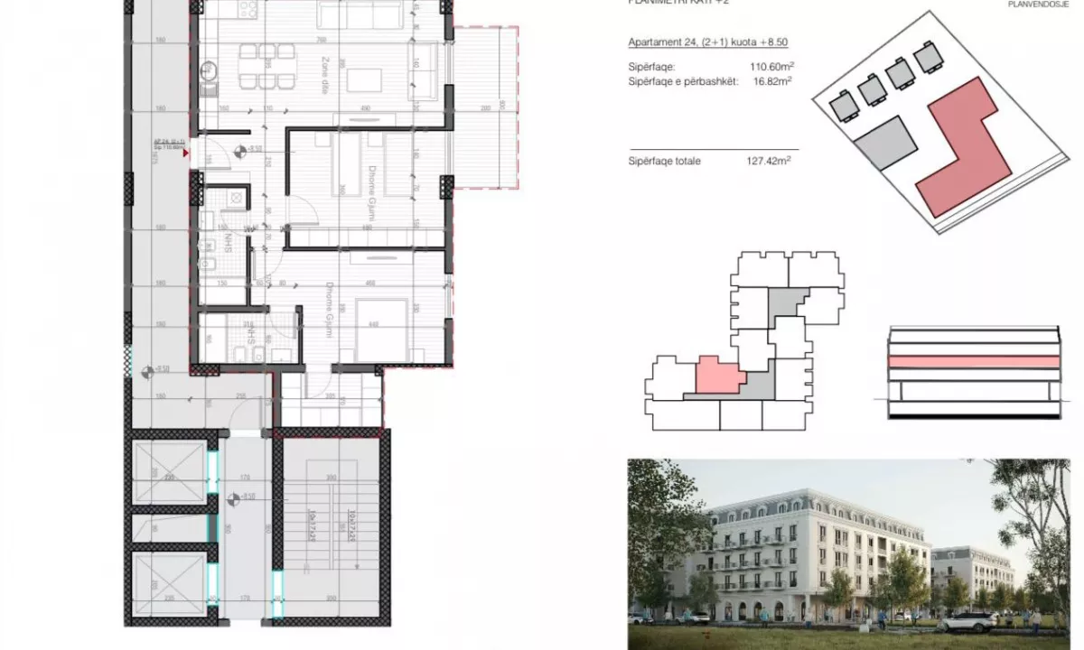 Shtepi ne shitje Apartament ne Tirane, 2+1, Mobilimi Bosh, pa mobiluar, Pagesa 205,000  Euro.