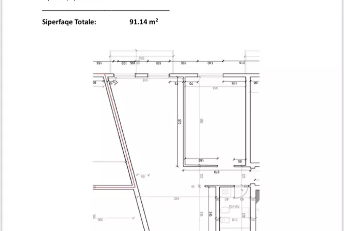 Shtepi ne shitje Apartament ne Tirane, 1+1, Mobilimi Bosh, pa mobiluar, Pagesa 156,000  Euro.