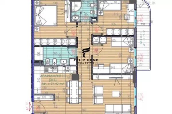 Shtepi ne shitje Apartament ne Tirane, 3+1, Mobilimi Bosh, pa mobiluar, Pagesa 197,000  Euro.