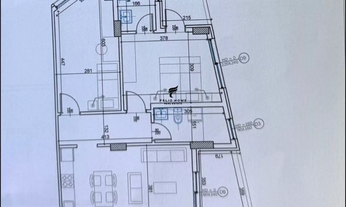 Shtepi ne shitje Apartament ne Tirane, 2+1, Mobilimi Bosh, pa mobiluar, Pagesa 225,000  Euro.