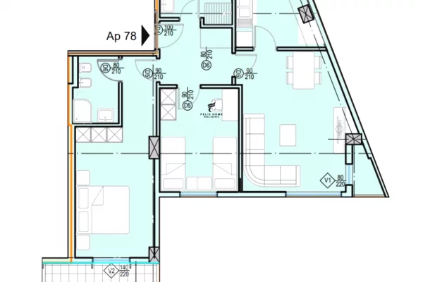 Business Property for Rent 3+1 in Tirana - 650 Euro