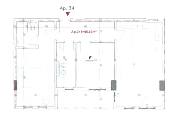 Shtepi ne shitje Apartament ne Tirane, 2+1, Mobilimi Bosh, pa mobiluar, Pagesa 116,000  Euro.