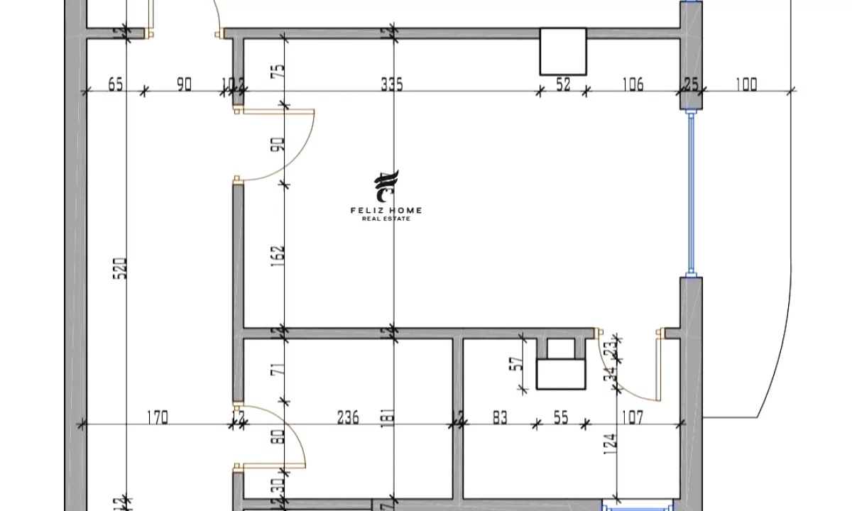 Shtepi ne shitje Apartament ne Tirane, 2+1, Mobilimi Bosh, pa mobiluar, Pagesa 125,000  Euro.