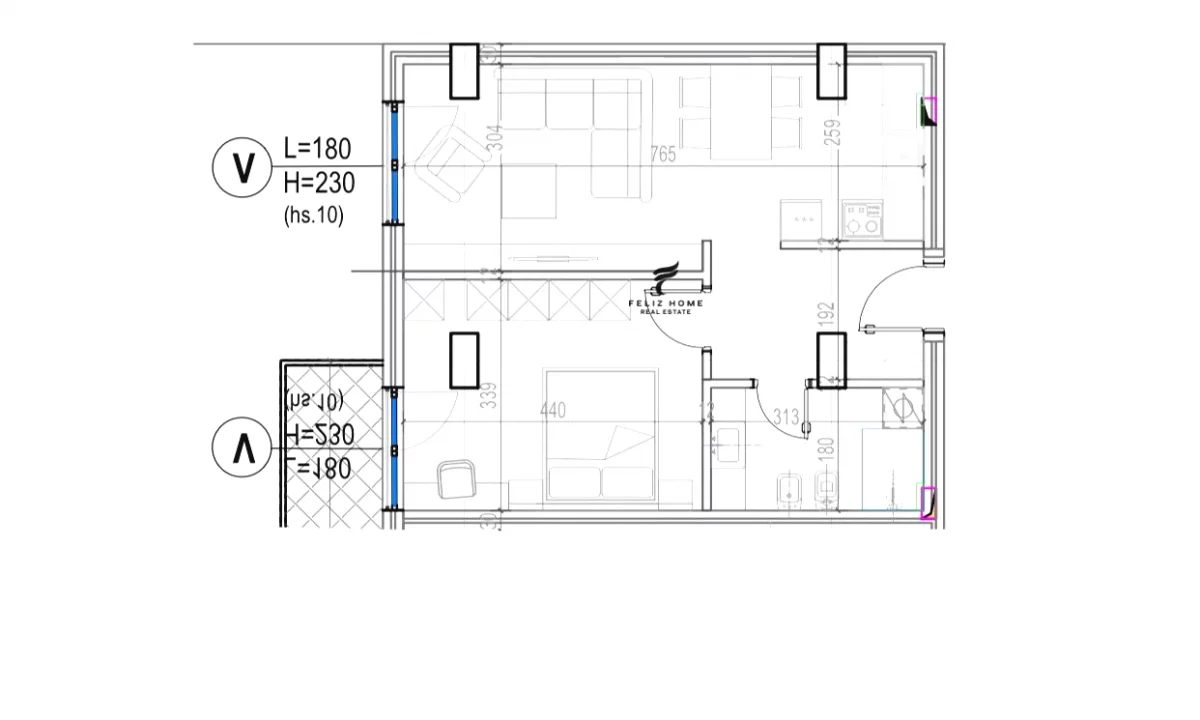 Shtepi ne shitje Apartament ne Tirane, Garsoniere, Mobilimi Bosh, pa mobiluar, Pagesa 120,000  Euro.