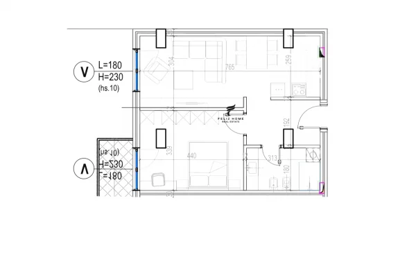Shtepi ne shitje Apartament ne Tirane, Garsoniere, Mobilimi Bosh, pa mobiluar, Pagesa 120,000  Euro.