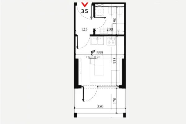 Shtepi ne shitje Apartament ne Lezhe, Garsoniere, Mobilimi Bosh, pa mobiluar, Pagesa 48,000  Euro.