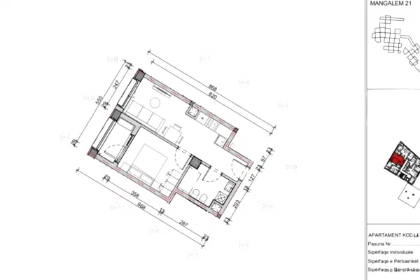 SHITET APARTAMENT 1+1 ALI DEMI 86.000 EURO
