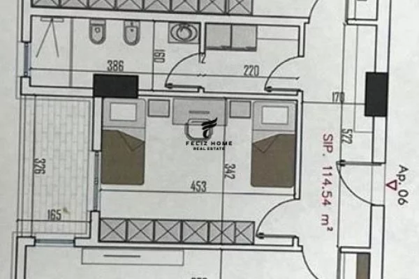 Shtepi ne shitje Apartament ne Tirane, 2+1, Mobilimi Bosh, pa mobiluar, Pagesa 145,000  Euro.