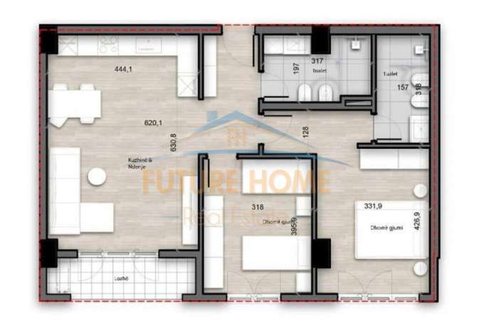 Shtepi ne shitje 2+1 ne Tirane - 164,700 Euro