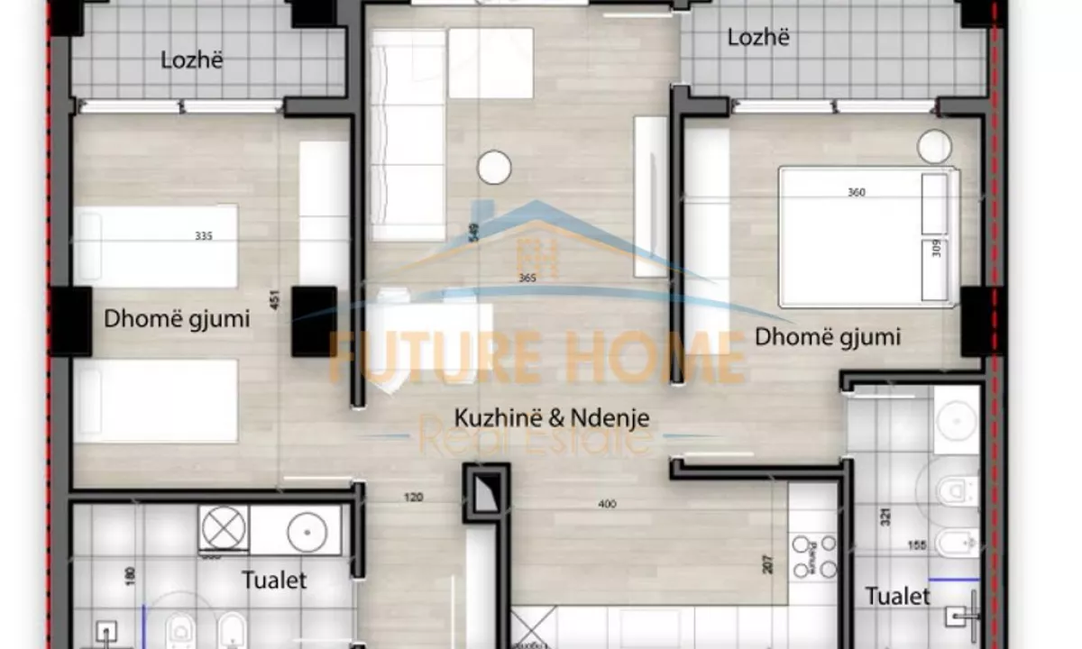 Shtepi ne shitje Apartament ne Tirane, 2+1, Mobilimi Bosh, pa mobiluar, Pagesa 188,100  Euro.