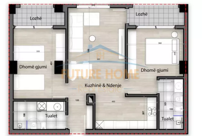 Shtepi ne shitje 2+1 ne Tirane - 188,100 Euro