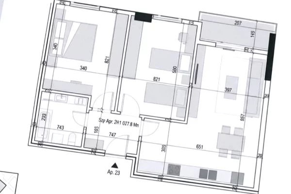 Shitet apartament 2+1 - Paskuqan FAZE PLLAKE 92.970 euro