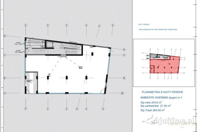 Ambiente Commerciale in Vendita 1+1 a Tirana - 2,365,000 Euro