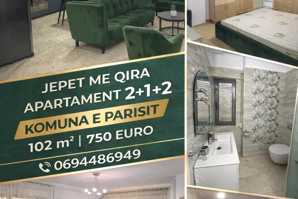 House for Rent 2+1 in Tirana - 750 Euro