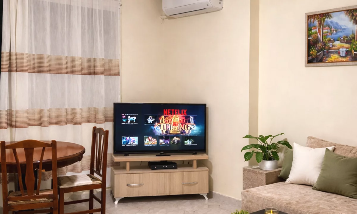 Shtepi me qera Apartament ne Tirane, 1+1, Mobilimi E mobiluar, Pagesa 50,000  Leke.