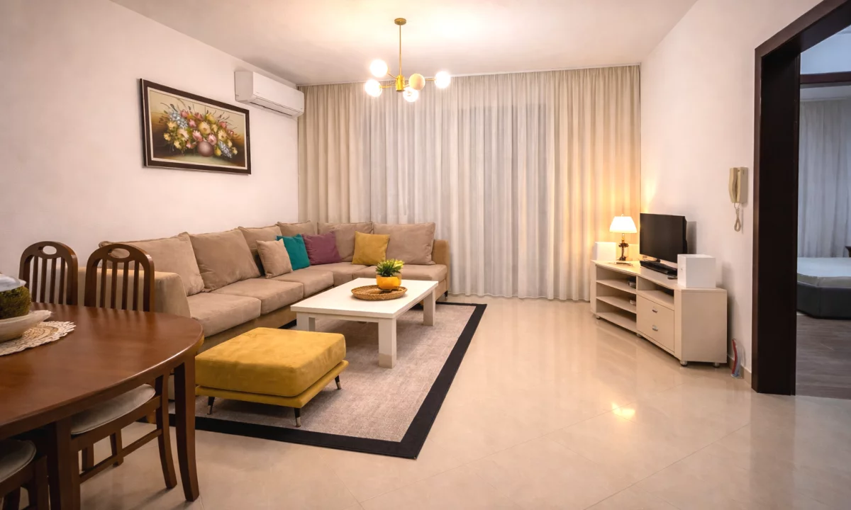 Shtepi me qera Apartament ne Tirane, 1+1, Mobilimi E mobiluar, Pagesa 40,000  Leke.