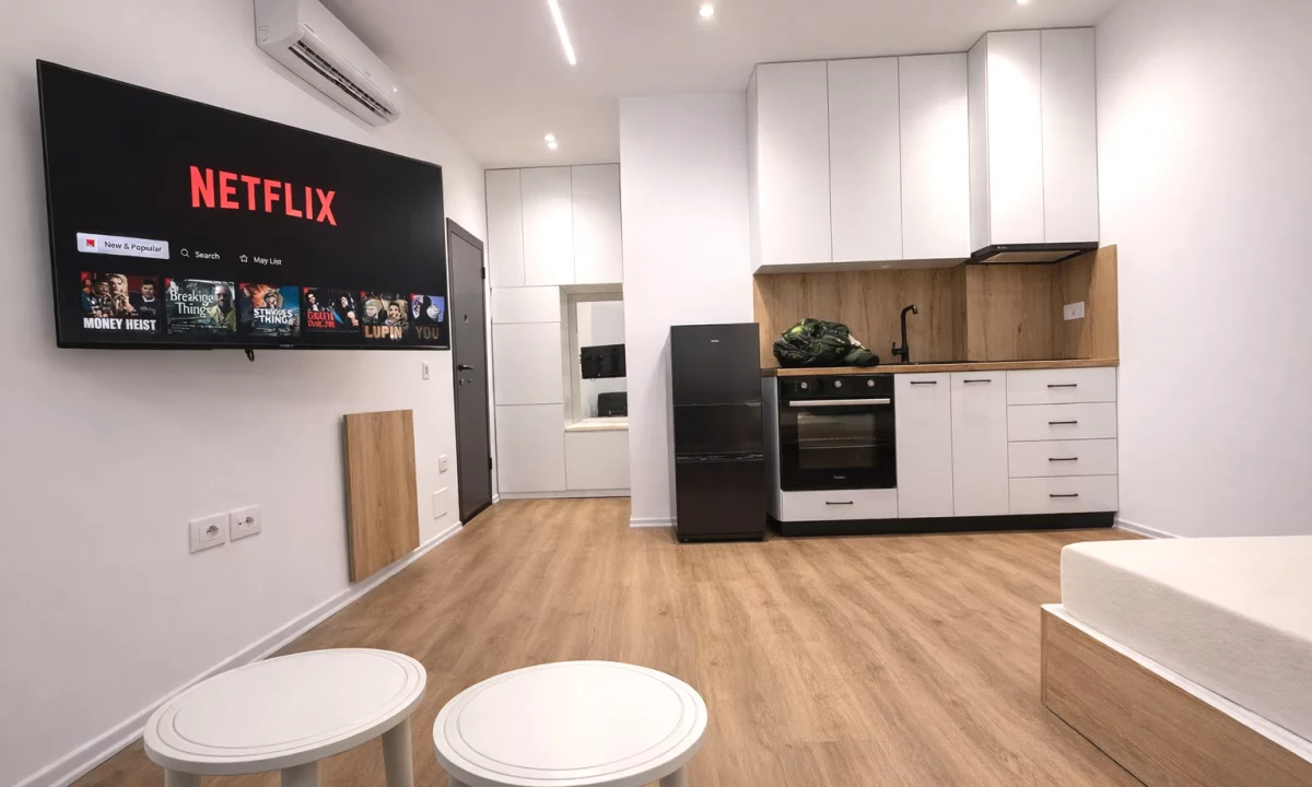 Shtepi me qera Apartament ne Tirane, Garsoniere, Mobilimi E mobiluar, Pagesa 40,000  Leke.