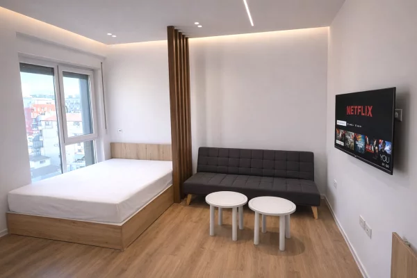 Shtepi me qera Apartament ne Tirane, Garsoniere, Mobilimi E mobiluar, Pagesa 40,000  Leke.