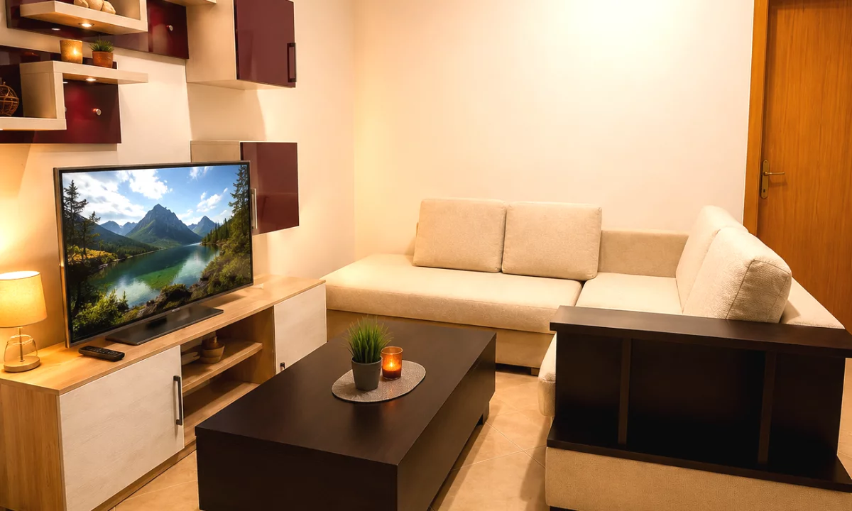 Shtepi me qera Apartament ne Tirane, 1+1, Mobilimi E mobiluar, Pagesa 30,000  Leke.