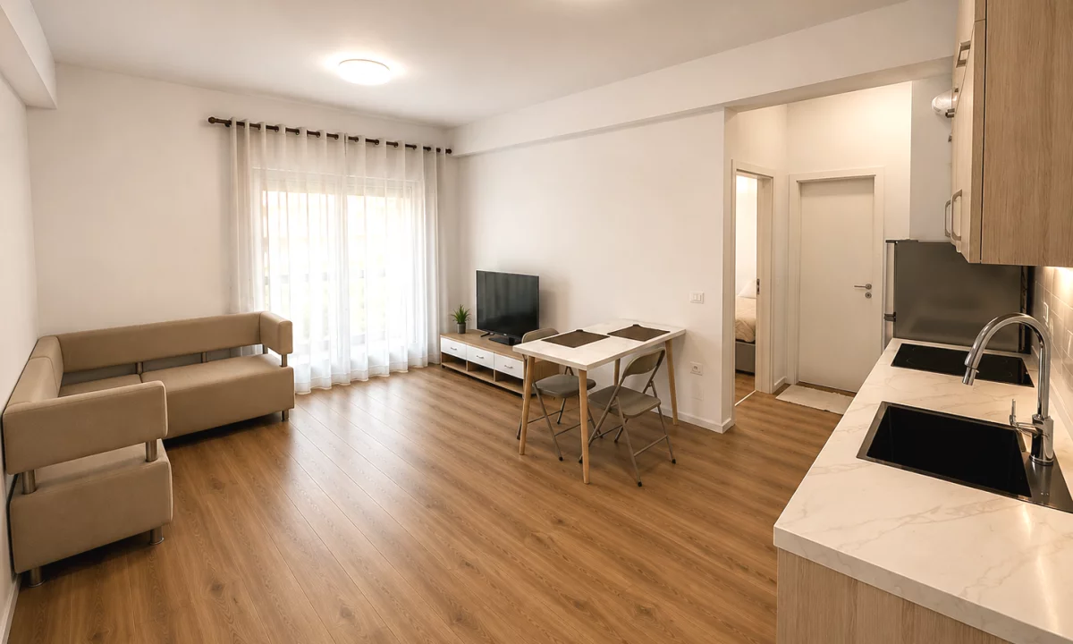 Shtepi me qera Apartament ne Tirane, 1+1, Mobilimi E mobiluar, Pagesa 40,000  Leke.