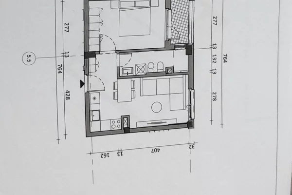 Shtepi ne shitje Apartament ne Tirane, 1+1, Mobilimi Bosh, pa mobiluar, Pagesa 8,000,000  Leke.