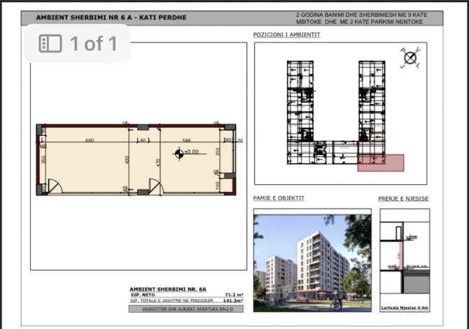 Ambient biznesi me qera 1+1 ne Tirane - 2,000 Euro