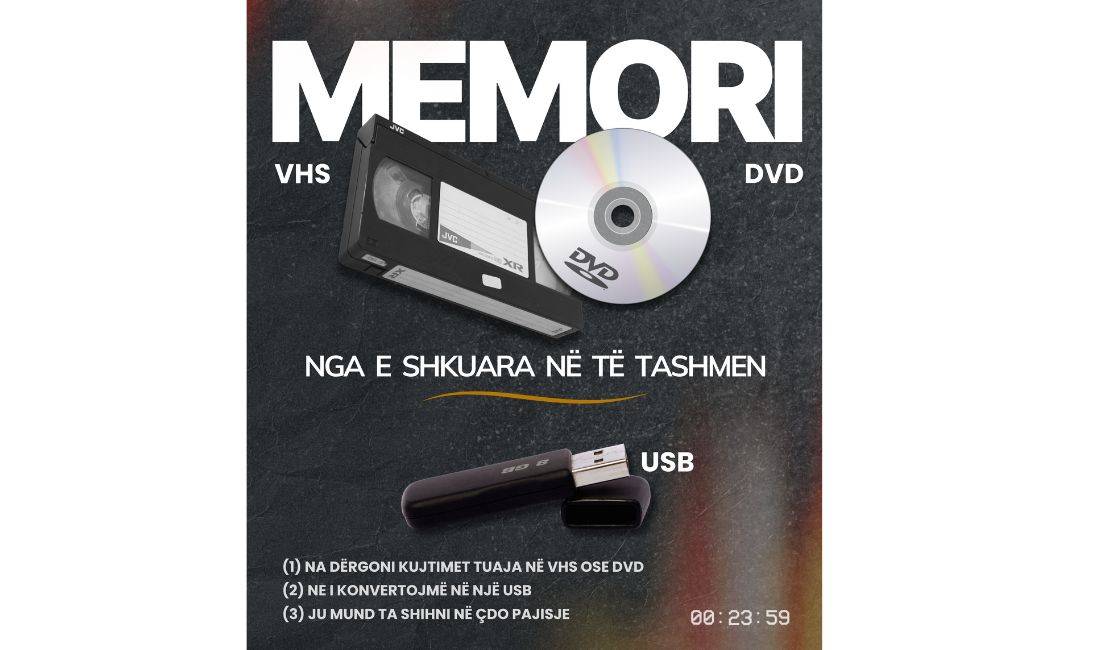 Pajisje per konvertime te dhenash nga kaseta dhe cd te vjetra