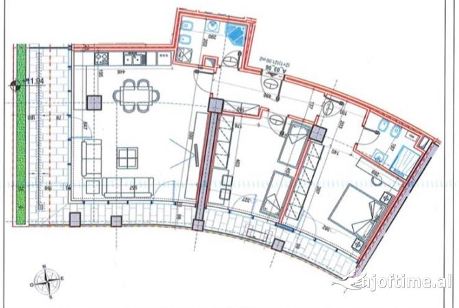 Ambiente Commerciale in Affitto 3+1 a Tirana - 1,850 Euro