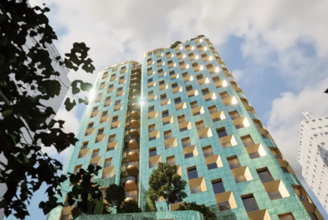 Shitet, Apartament 1+1, Bazaar Gate, në Pazarin e Ri.