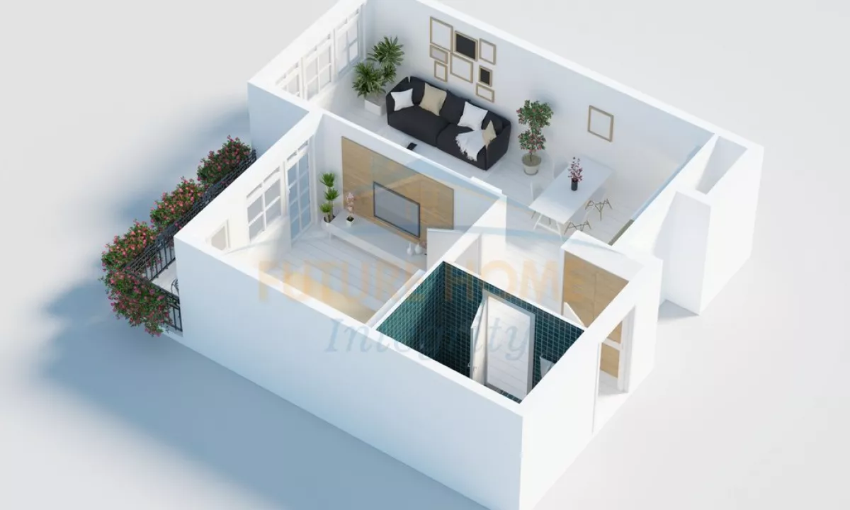 Shtepi ne shitje Apartament ne Tirane, 1+1, Mobilimi E mobiluar, Pagesa 155,000  Euro.