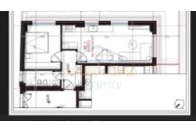 Shtepi ne shitje Apartament ne Tirane, 1+1, Mobilimi Bosh, pa mobiluar, Pagesa 101,400  Euro.