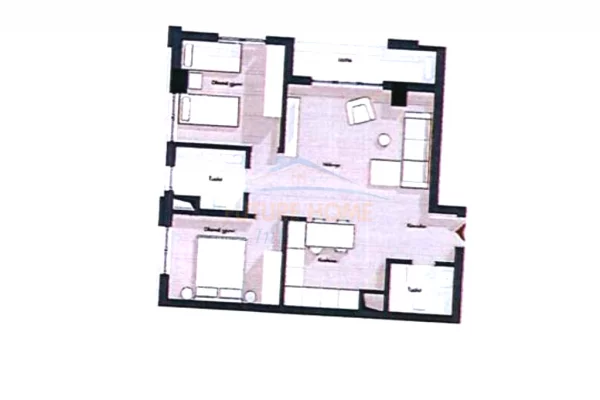 Shtepi ne shitje Apartament ne Tirane, 2+1, Mobilimi Bosh, pa mobiluar, Pagesa 150,075  Euro.