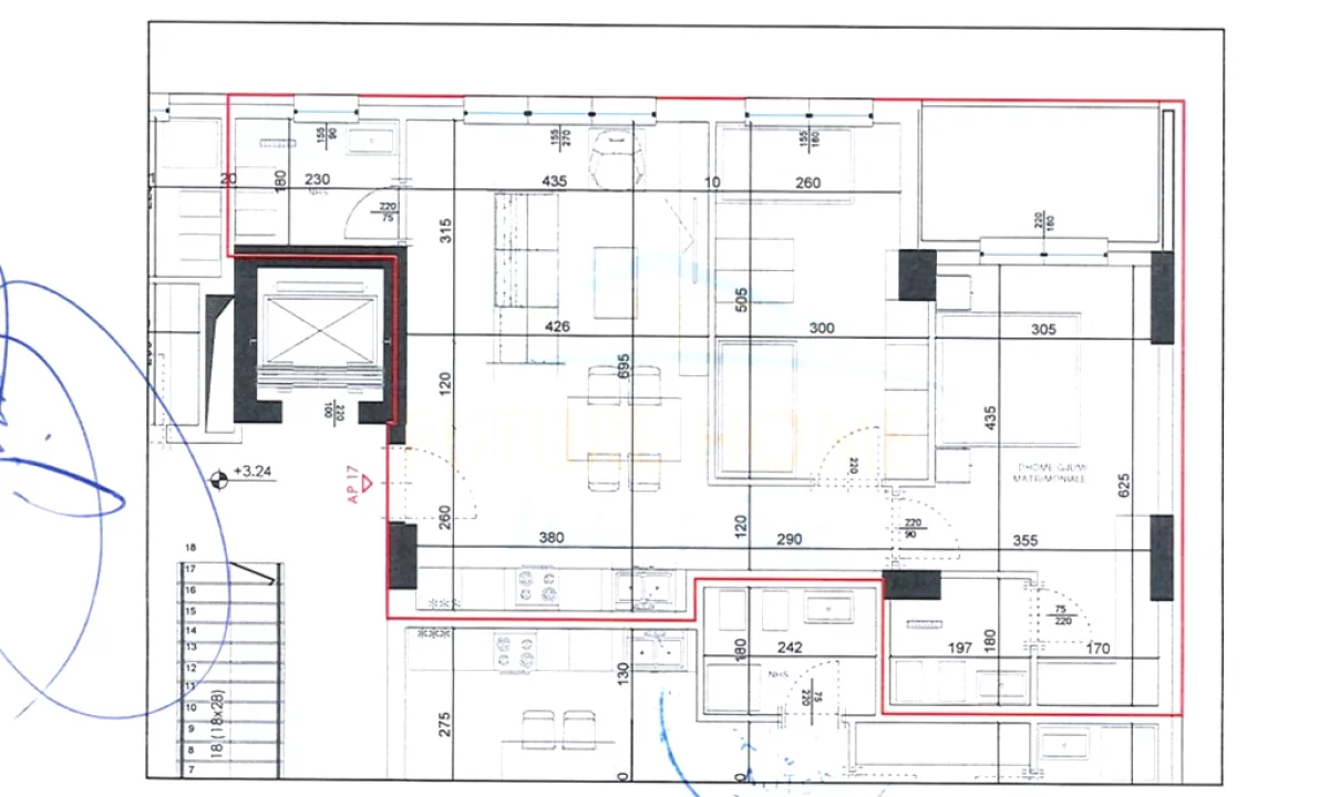 Apartment for sale in Tirana 2+1, Emty