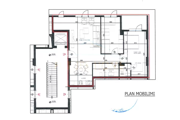 Shitet, Apartament 2+1+2, Kompleksi Xheluks,  prane Rrugës së Elbasanit.