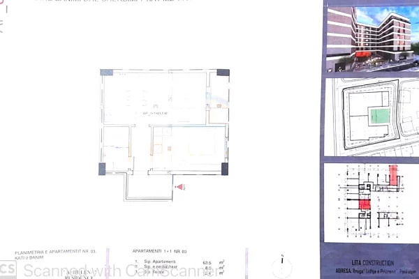 Appartamento in vendita a Tirana 1+1, Vuoto
