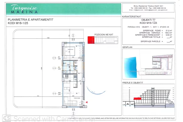 Apartment for sale in Durres 1+1, Emty